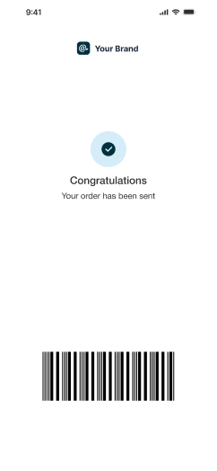 White-label app screen